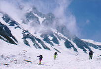 白馬大雪渓を登る　１９９２年