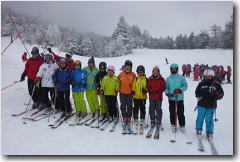 志賀高原横手山全国スキー協山スキー部講習会　関西ブロックの皆さんと